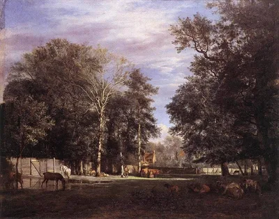 The Farm by Adriaen van de Velde