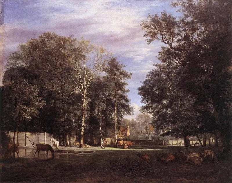 The Farm by Adriaen van de Velde, 1666