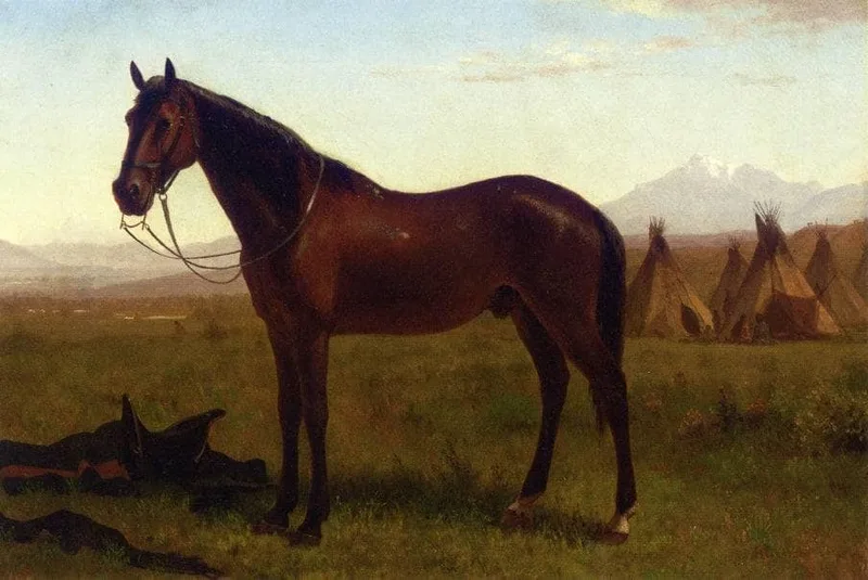 Portrait of a Horse by Albert Bierstadt, 1869