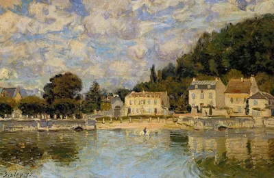 Horses being Watered at Marly le Roi by Alfred Sisley