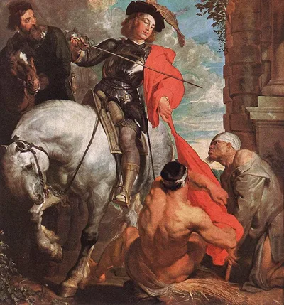 St Martin Dividing his Cloak by Anthony van Dyck