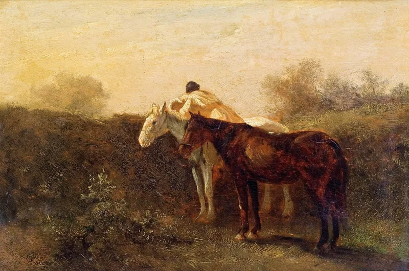 The rendezvous by August von Pettenkofen, 1864