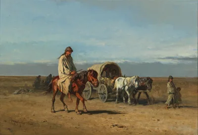 Migrating gypsies by August von Pettenkofen