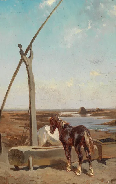 Motif from the Puszta by August von Pettenkofen
