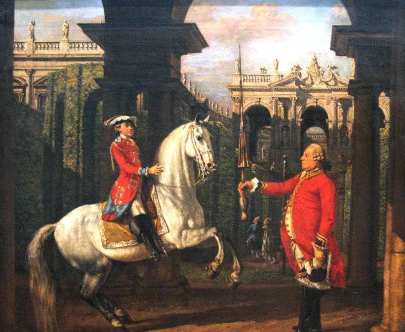 Spanish riding school by Bernardo Bellotto, 1773