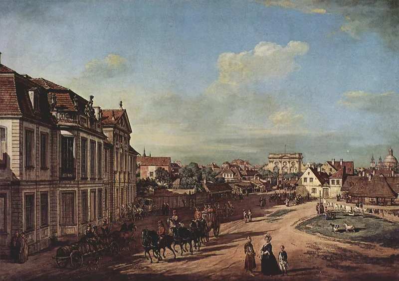 View of the Square of Zelazna Brama, Warsaw by Bernardo Bellotto, 1779