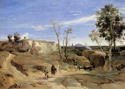 La Cervara, the Roman Countryside by Camille Corot