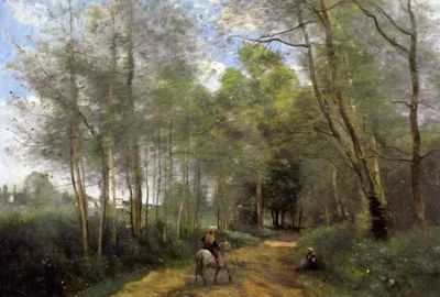 Ville d"Avray by Camille Corot