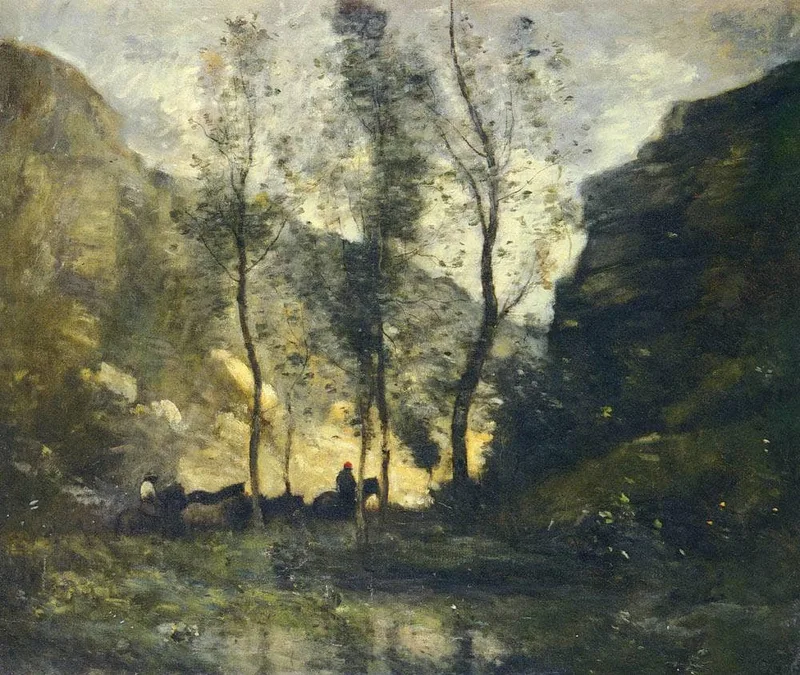 The Smugglers by Camille Corot
