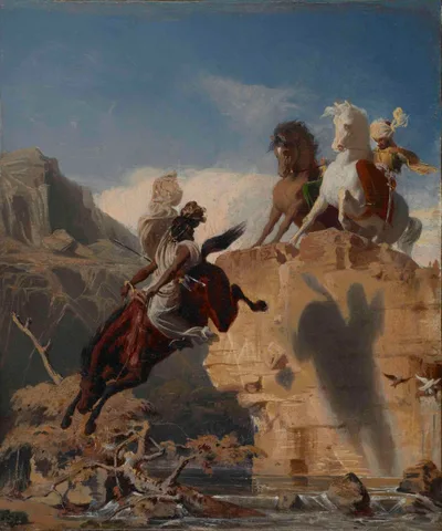 Turkish and Arab Horsemen by Charles Gleyre