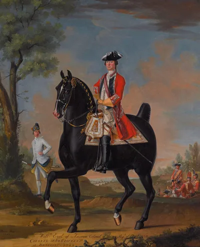 William Kerr, 4th Marquess of Lothian on a Charger by David Morier