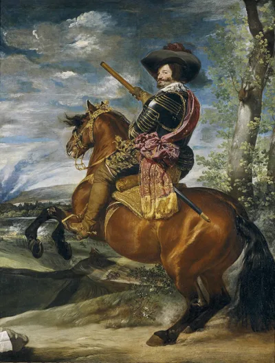 Equestrian Portrait of Don Gaspar de GuzmanCount Duke of Olivares by Diego Velazquez