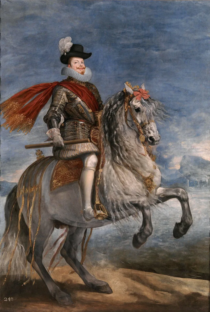 Equestrian Portrait of Philip III by Diego Velazquez, 1635