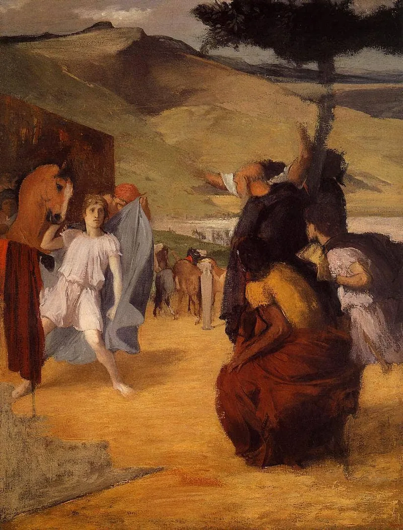 Alexander and Bucephalus by Edgar Degas, 1861