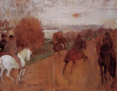 Riders on a Road by Edgar Degas