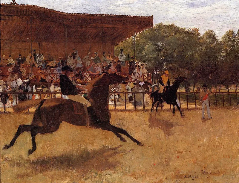 The False Start by Edgar Degas, 1870
