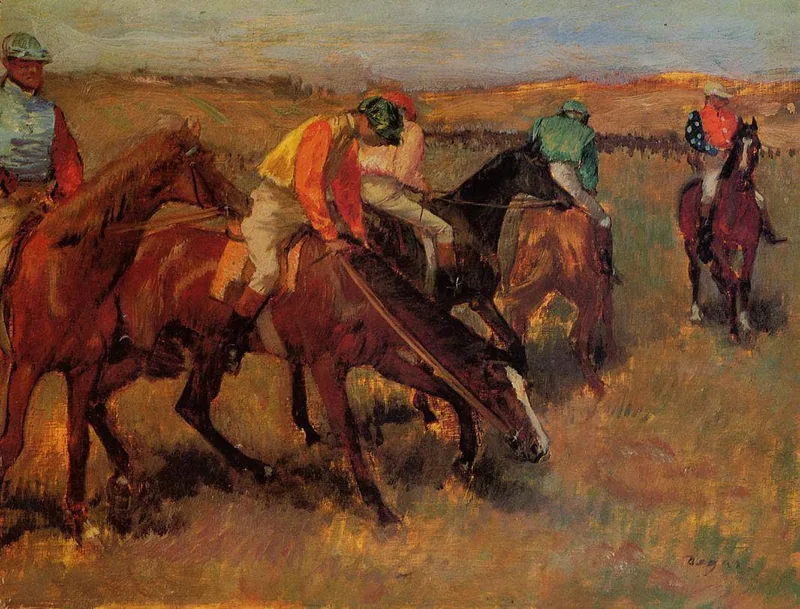 Before the Race by Edgar Degas, 1872