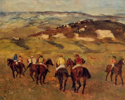 Racehorses by Edgar Degas