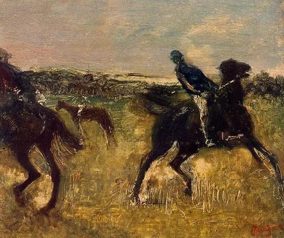 Jockeys by Edgar Degas