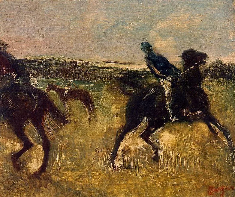 Jockeys by Edgar Degas, 1881