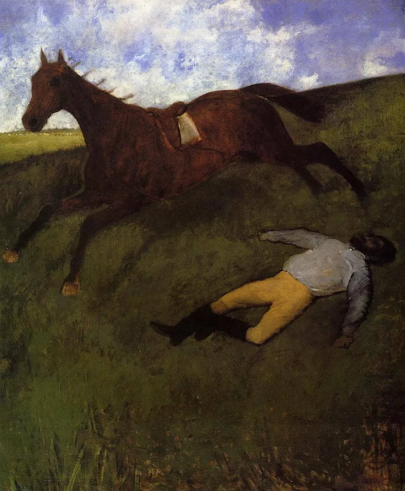 The Fallen Jockey by Edgar Degas, 1898