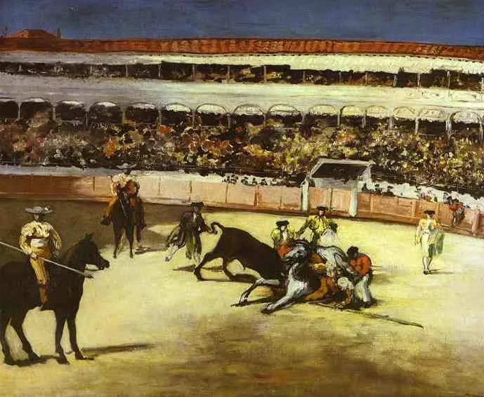 Bull-fighting scene by Edouard Manet, 1866