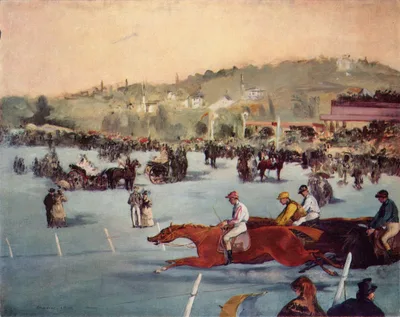 The Races in the Bois de Boulogne by Edouard Manet