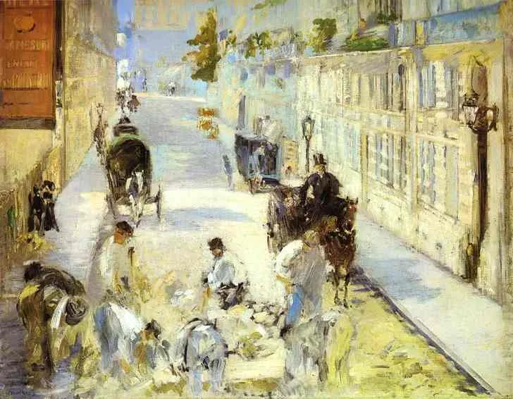 The road-menders, Rue de Berne by Edouard Manet, 1878