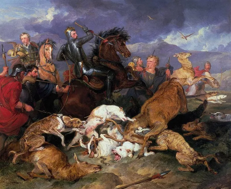 The Hunting of Chevy Chase by Edwin Henry Landseer, 1826
