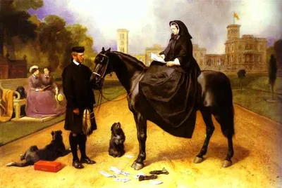 Queen Victoria at Osborne House by Edwin Henry Landseer