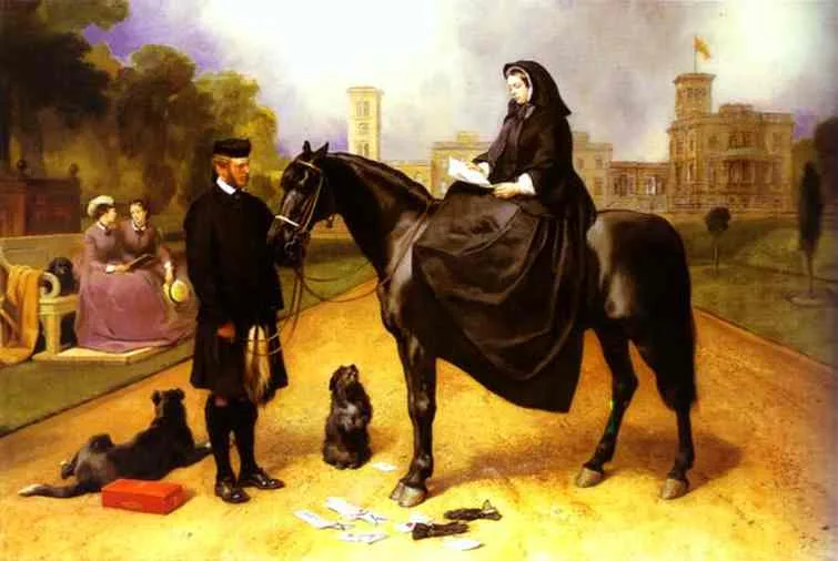 Queen Victoria at Osborne House by Edwin Henry Landseer, 1865