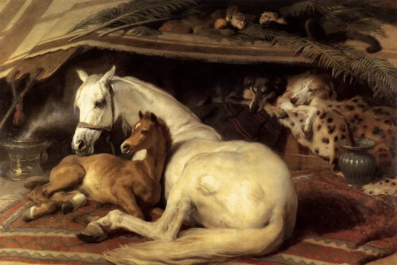 The Arab Tent by Edwin Henry Landseer