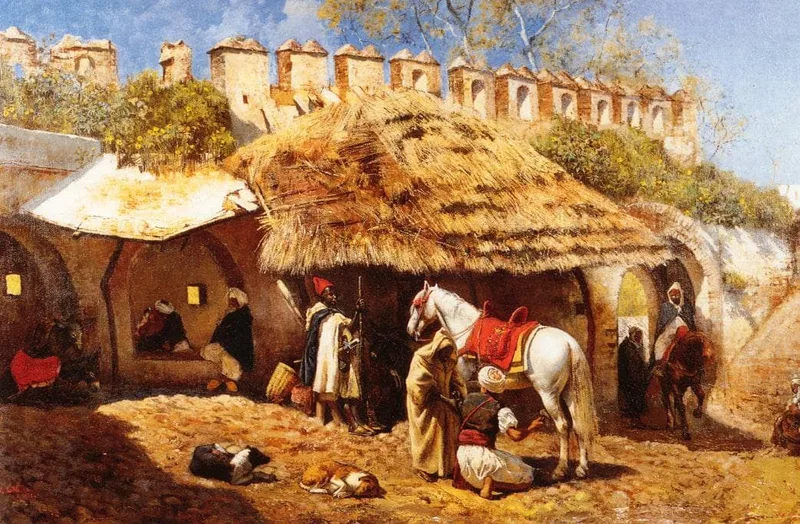 Blacksmith Shop at Tangiers by Edwin Lord Weeks, 1876
