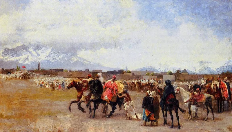 Powder Play City of Morocco, outside the Walls by Edwin Lord Weeks, 1882