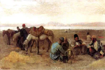 Early Morning by Lake Urumiyah, Persia by Edwin Lord Weeks