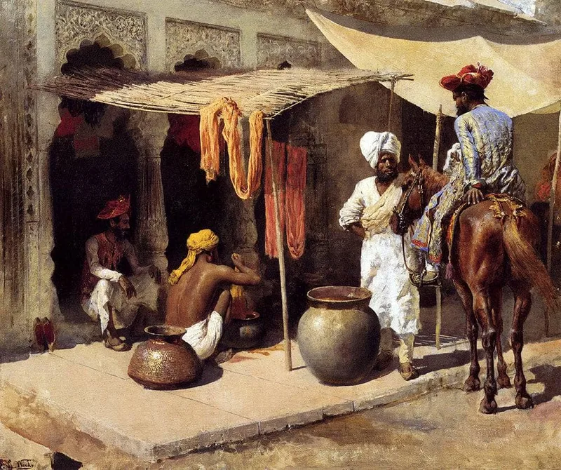 Outside An Indian Dye House by Edwin Lord Weeks, 1885