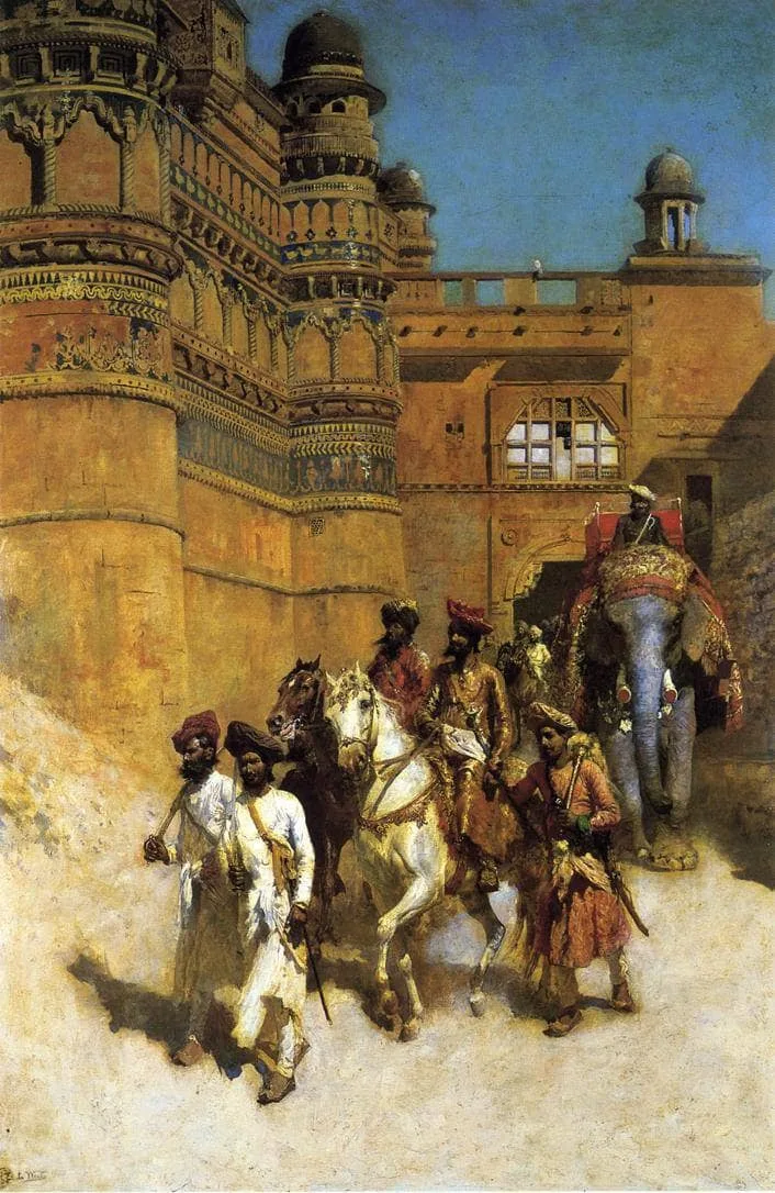The Maharahaj of Gwalior Before His Palace by Edwin Lord Weeks, 1887