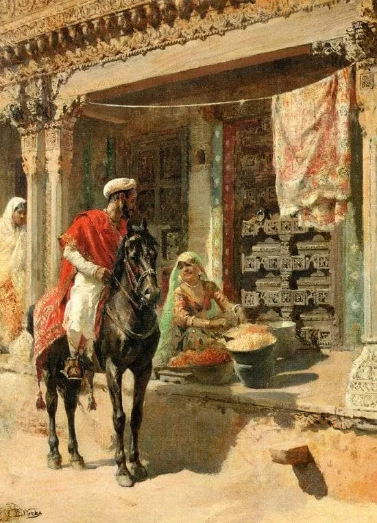 Street Vendor, Ahmedabad by Edwin Lord Weeks, 1885
