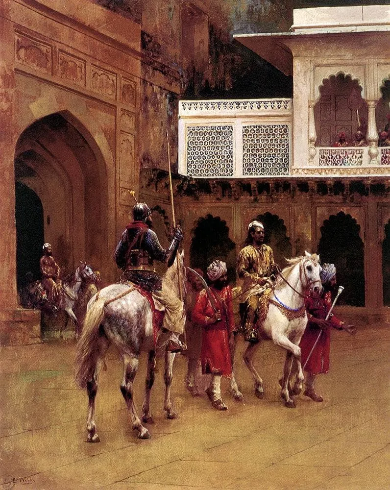 Indian Prince, Palace Of Agra by Edwin Lord Weeks