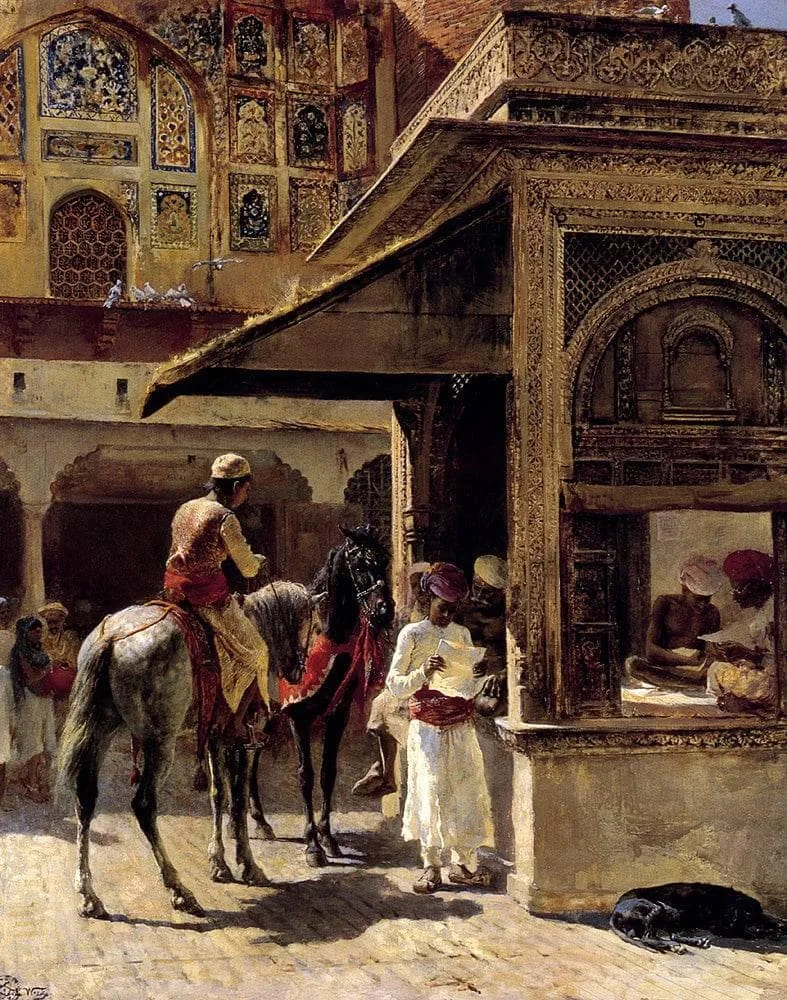 Street Scene In India by Edwin Lord Weeks, 1889