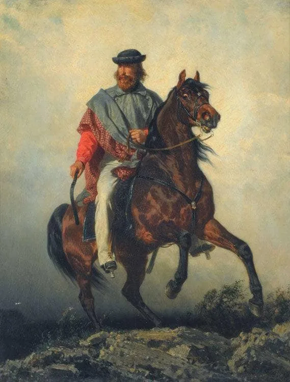Garibaldi on horseback by Filippo Palizzi