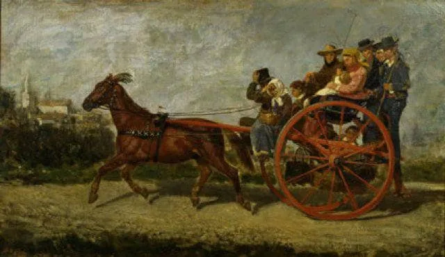 Ancient Neapolitan corricolo by Filippo Palizzi