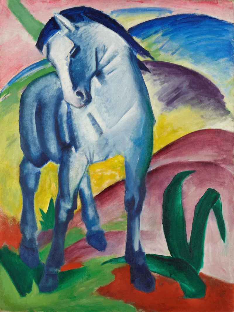 Blue Horse I by Franz Marc, 1911