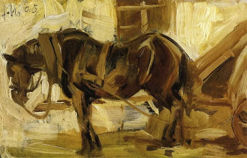 Small Horse Study by Franz Marc, 1905