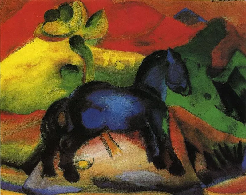 Little Blue Horse by Franz Marc, 1912