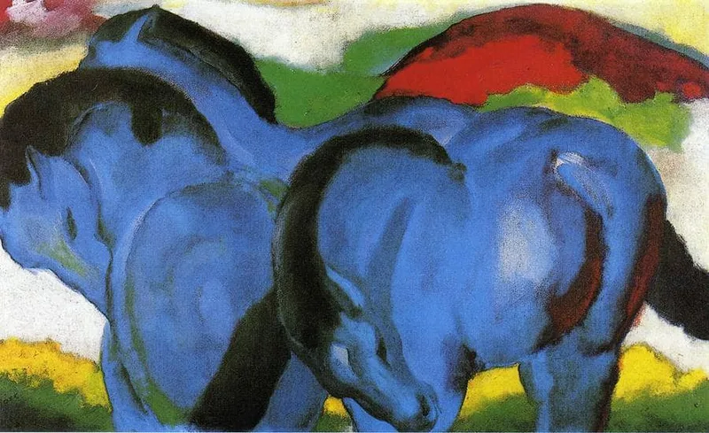The Little Blue Horses by Franz Marc, 1911