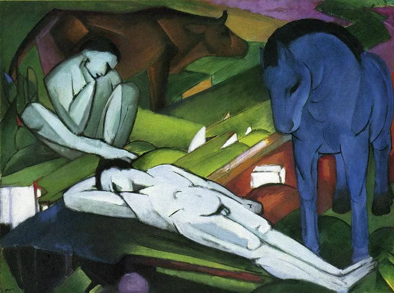 Shepherds by Franz Marc, 1912