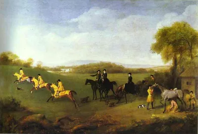 Racehorses Belonging to the Duke of Richmond Exercising at Goodwood by George Stubbs