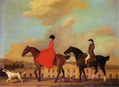 John and Sophia Musters riding at Colwick Hall by George Stubbs