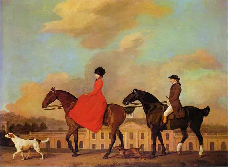 John and Sophia Musters riding at Colwick Hall by George Stubbs, 1768